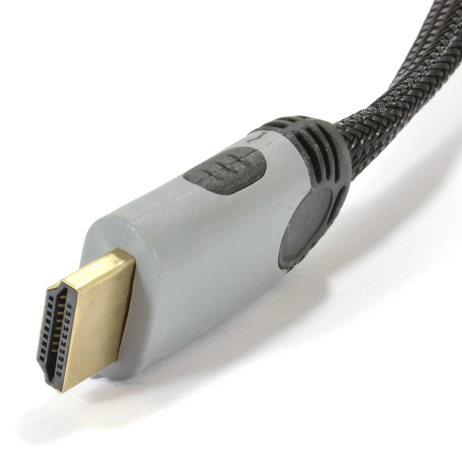 Kenable HDMI-Kabel flach 2 m grau geflochten