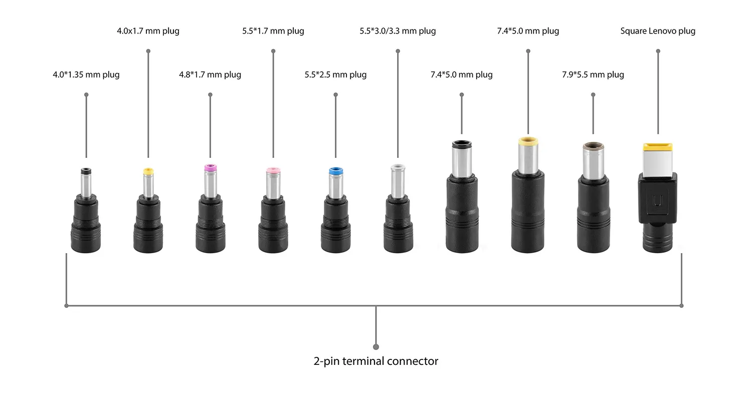 Poppstar Slim Netzteil 100W 19V Notebook Ladekabel USB 3m