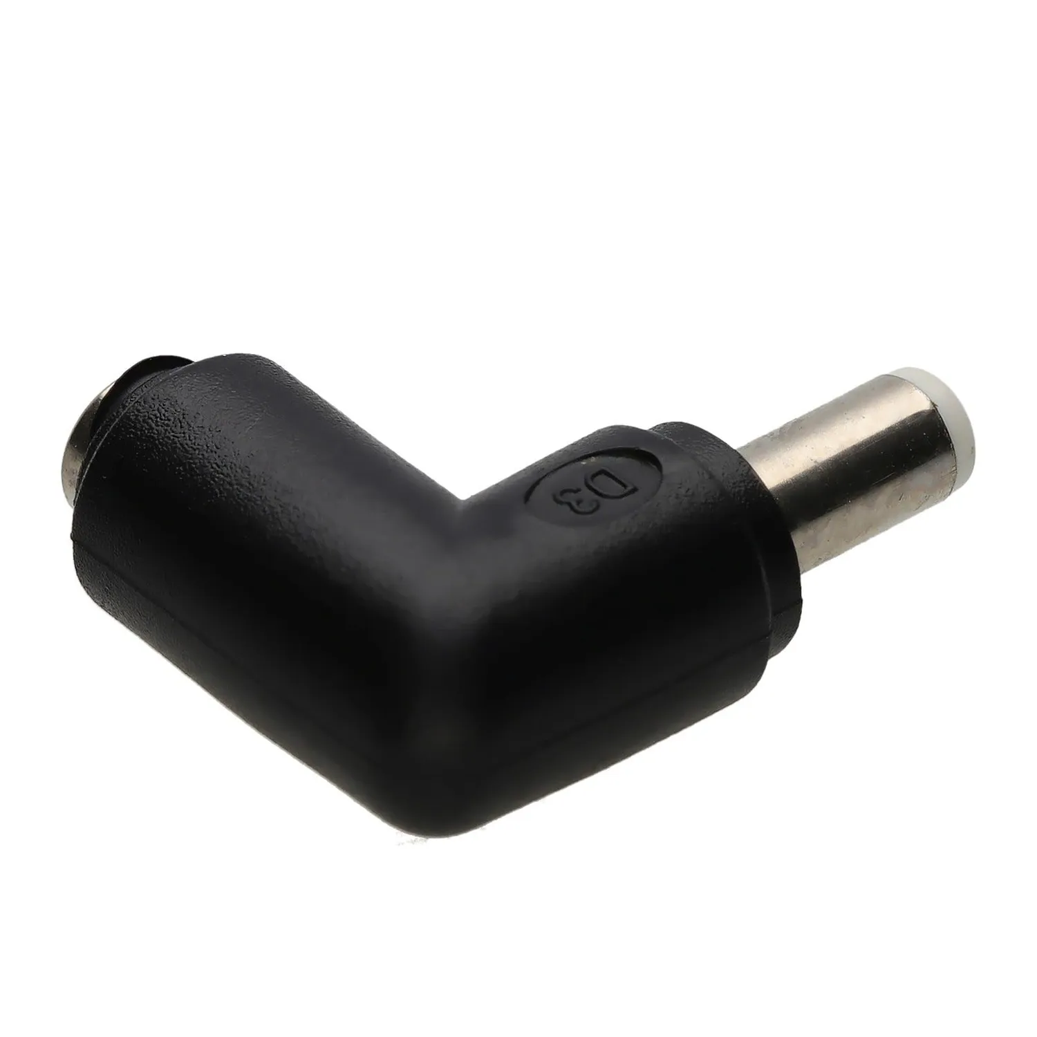 Kenable DC Strom Winkeladapter 5,5x2,5mm 90 Grad schwarz