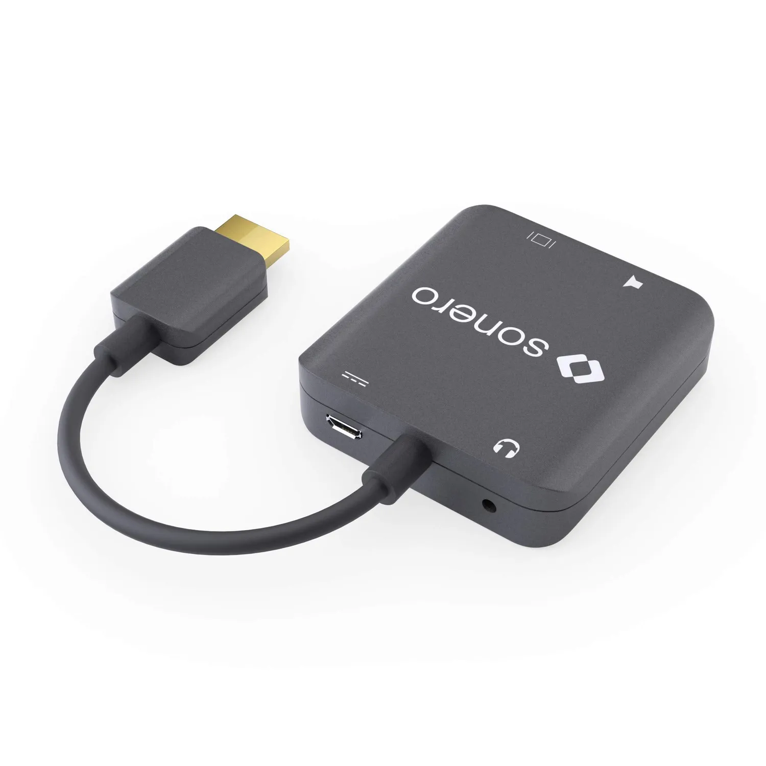 Sonero 4K HDMI Audio-Extraktor schwarz Toslink 5.1