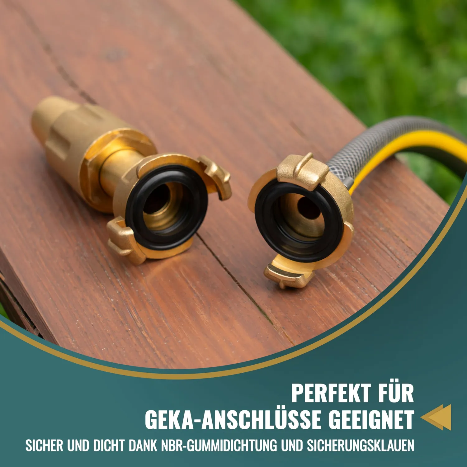 Poppstar Gartenspritze Messing Spritzdüse DN14 robust