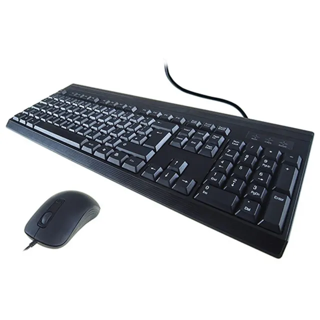 Kenable KB235 Tastatur-Maus-Set QWERTZ USB 800 DPI schwarz
