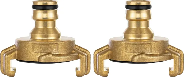 Poppstar Geka Schnellkupplung Messing 2er-Set Schlauchadapter