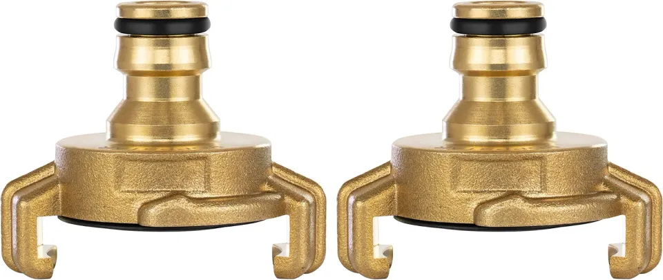 Poppstar Geka Schnellkupplung Messing 2er-Set Schlauchadapter