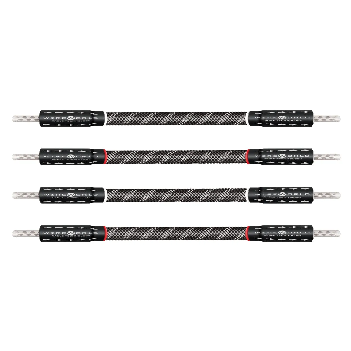 WireWorld Platinum Eclipse 10 Bi-Wire Jumper 4er Silber