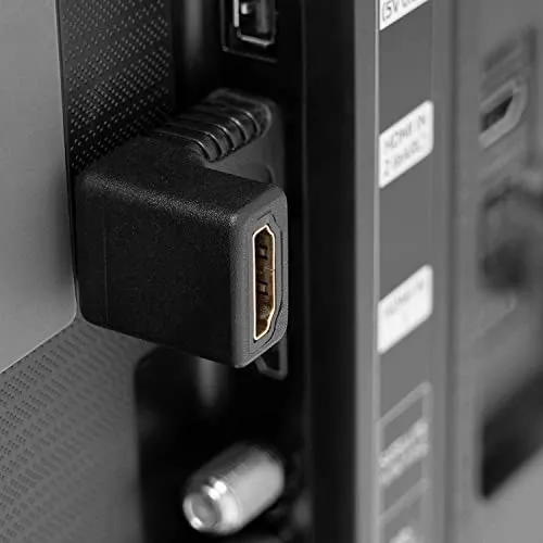 Poppstar HDMI Winkeladapter 90 Grad 2er Set 4K