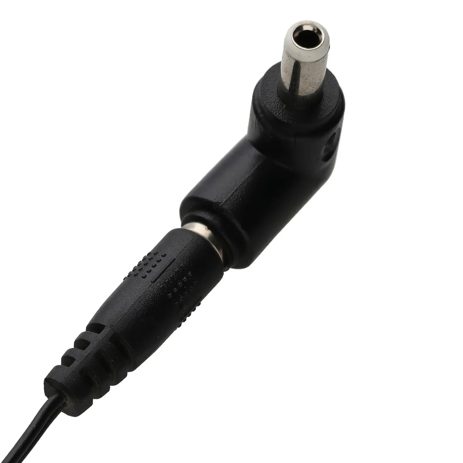 Kenable DC Strom Winkeladapter 5,5x2,5mm 90 Grad schwarz