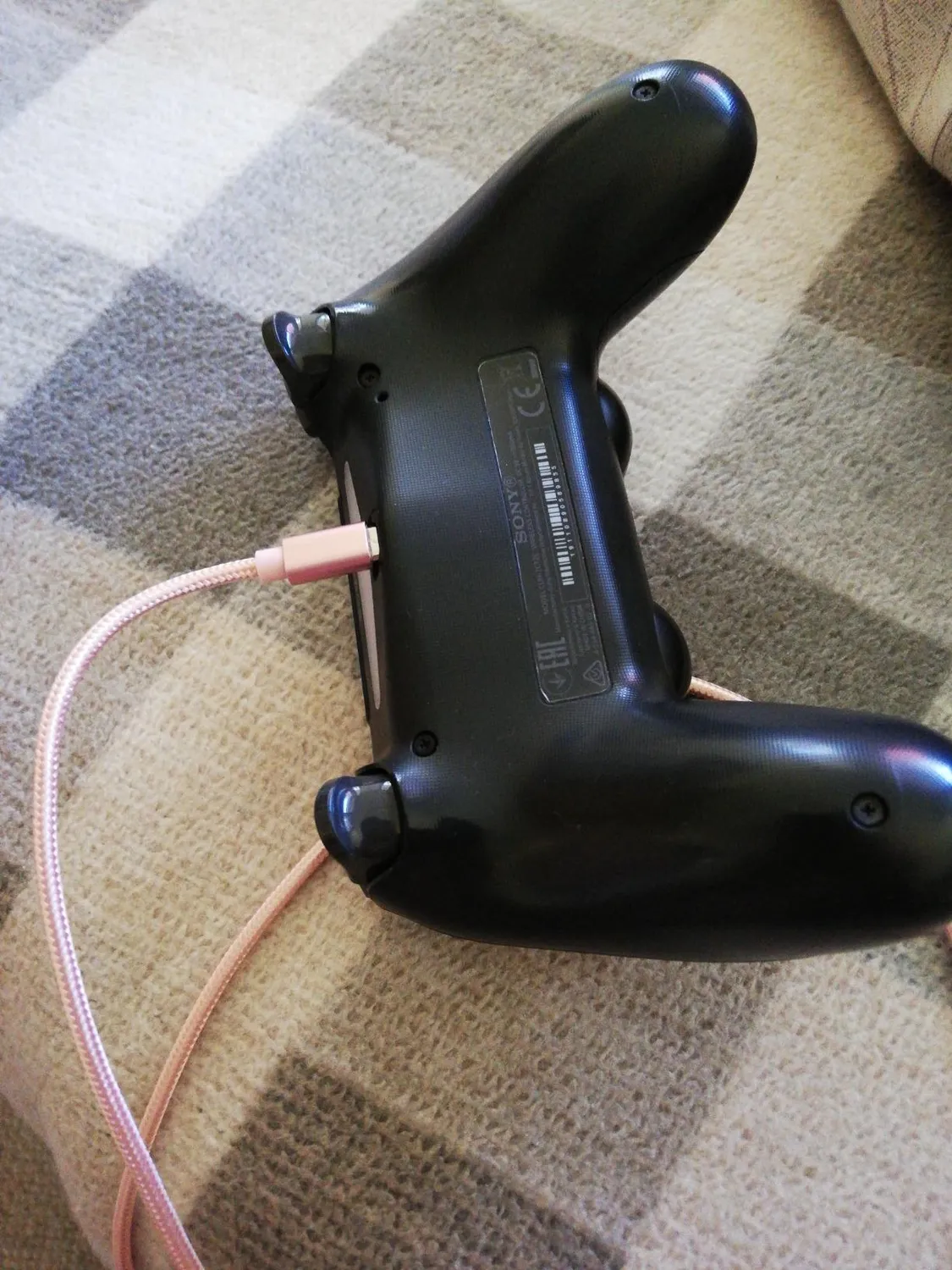 JAMEGA Micro USB Ladekabel 1m Gold Nylon 2,4A