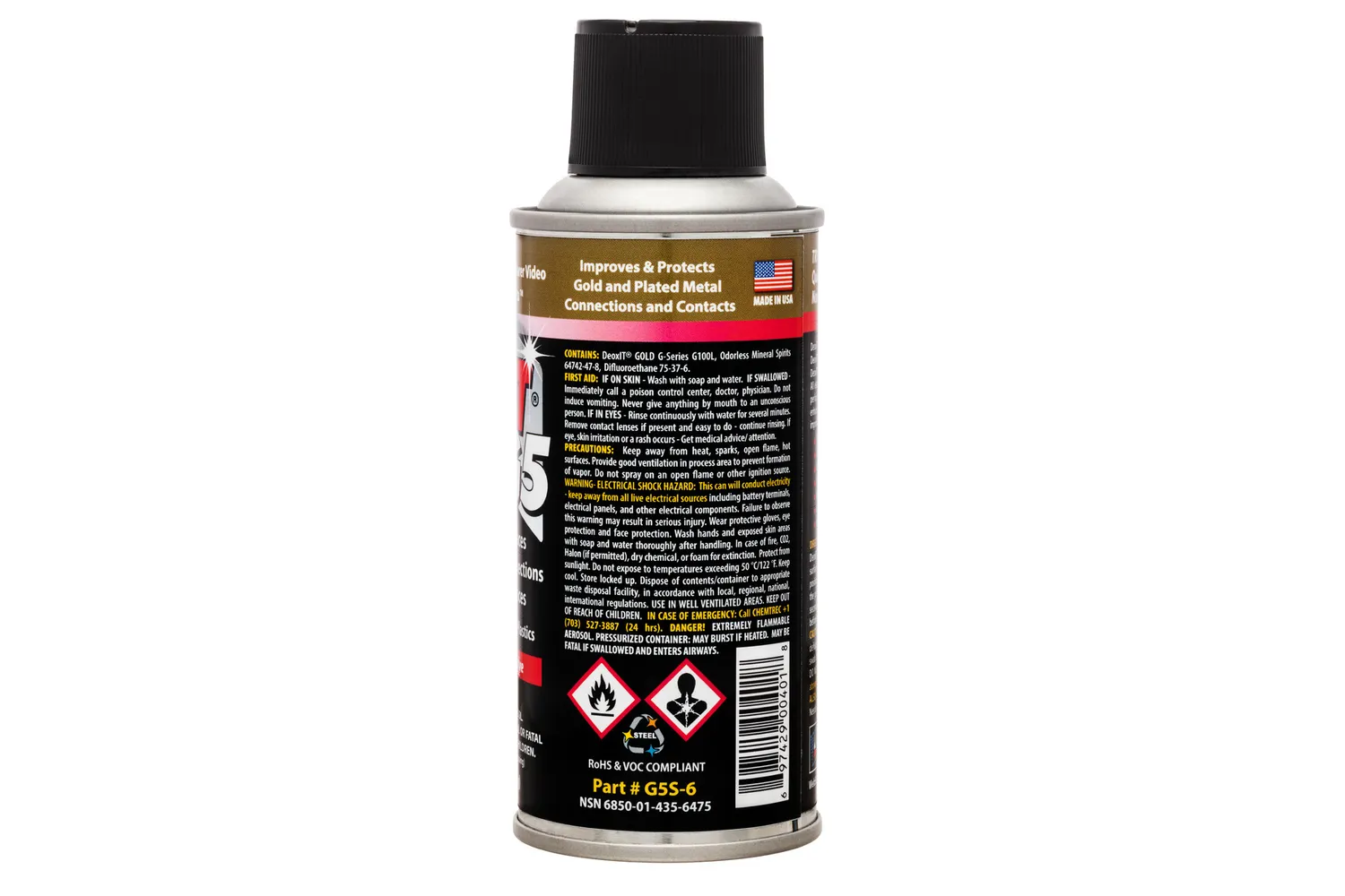 CAIG DeoxIT Gold G-5 Kontaktspray 142g für Goldkontakte