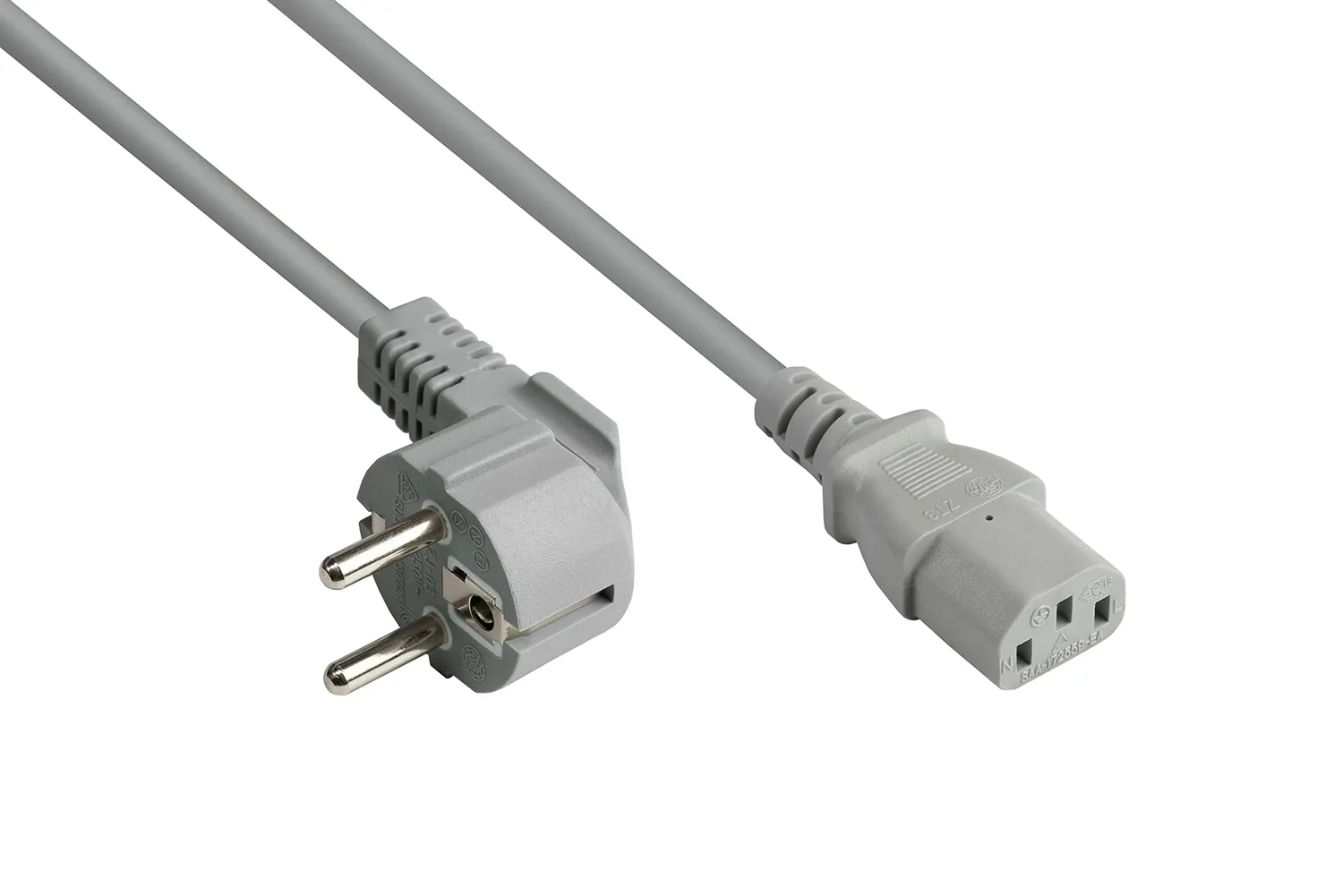 Good Connections Kaltgerätekabel 3 m gewinkelt schwarz C13
