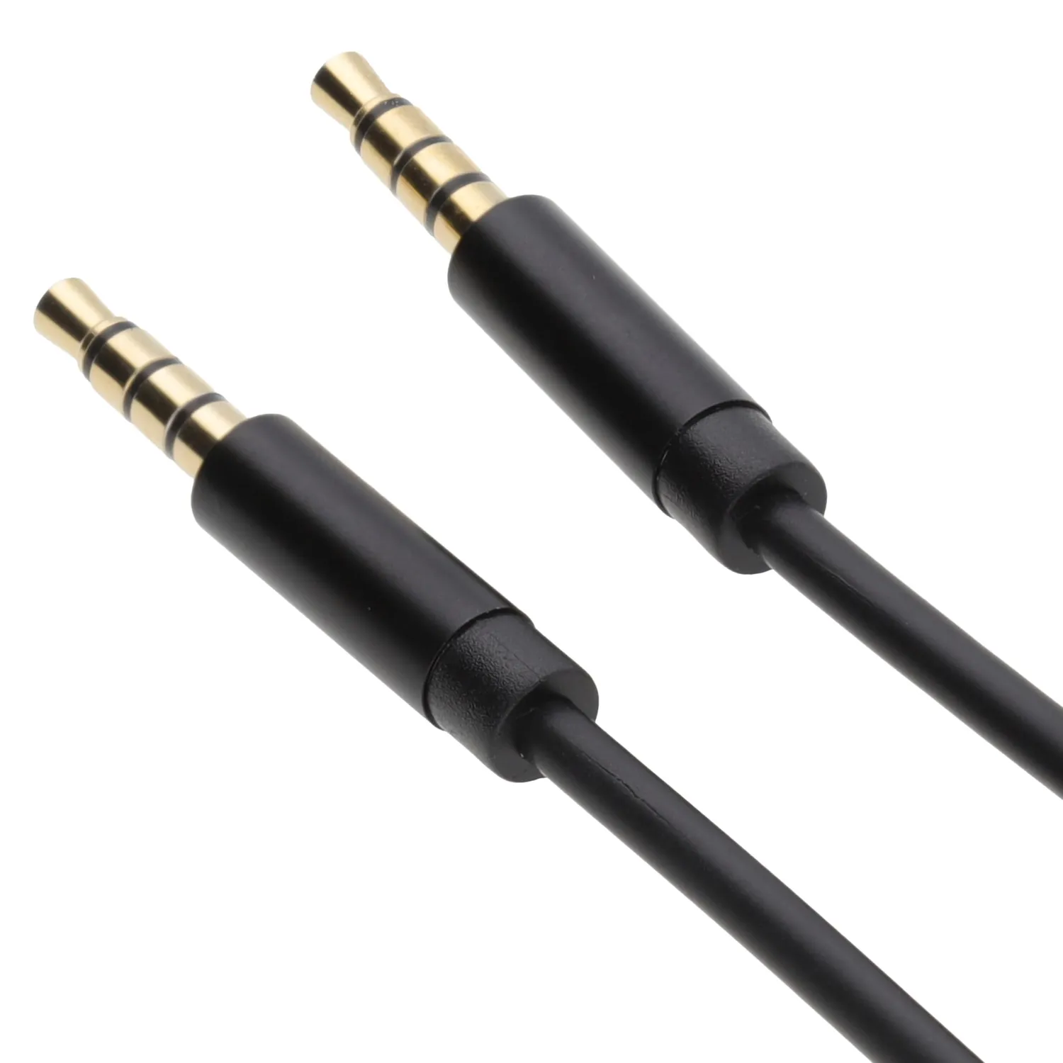 Kenable Pro 4-Pol 3,5mm Klinkenkabel 1m schwarz TPE