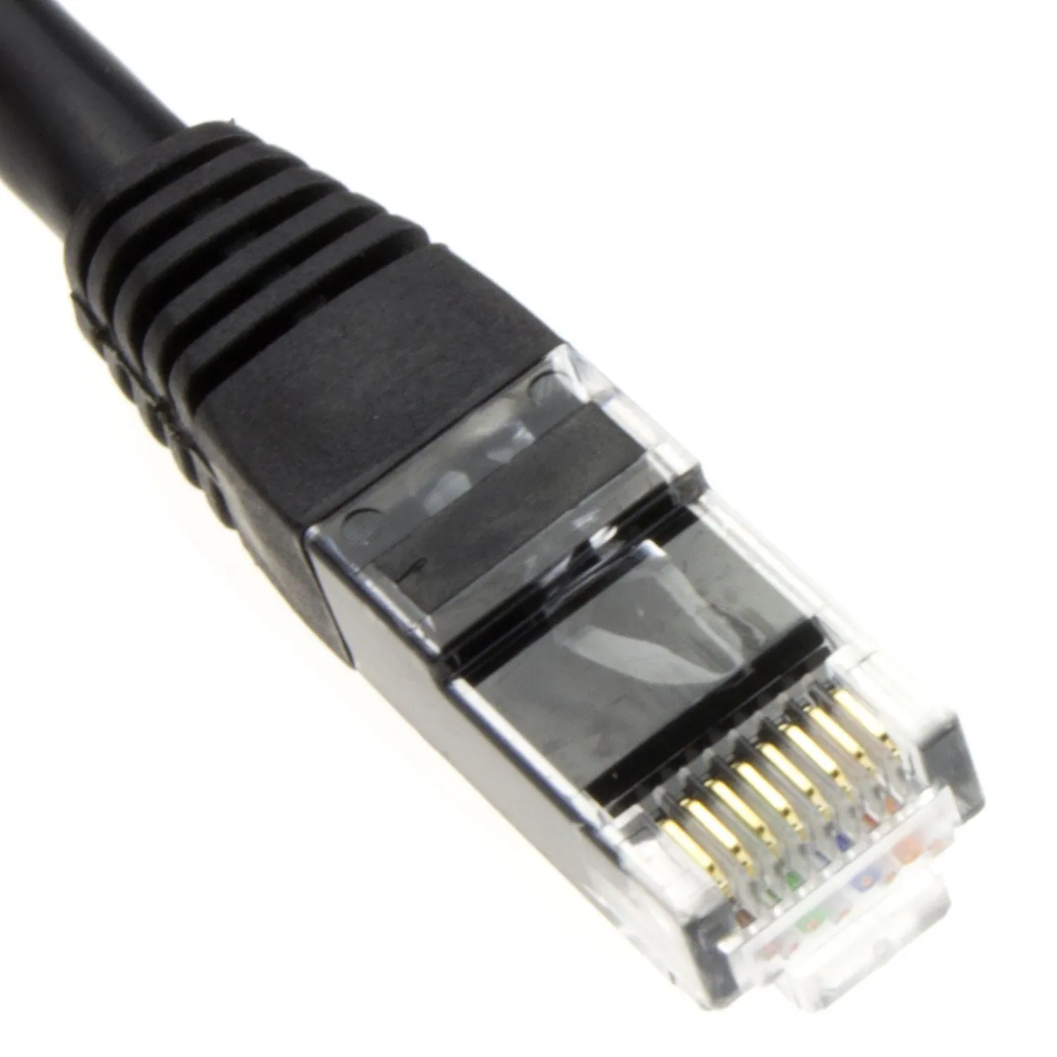 Kenable CAT6 RJ45 Netzwerk-Verlängerungskabel 0,15m Schwarz Kupfer