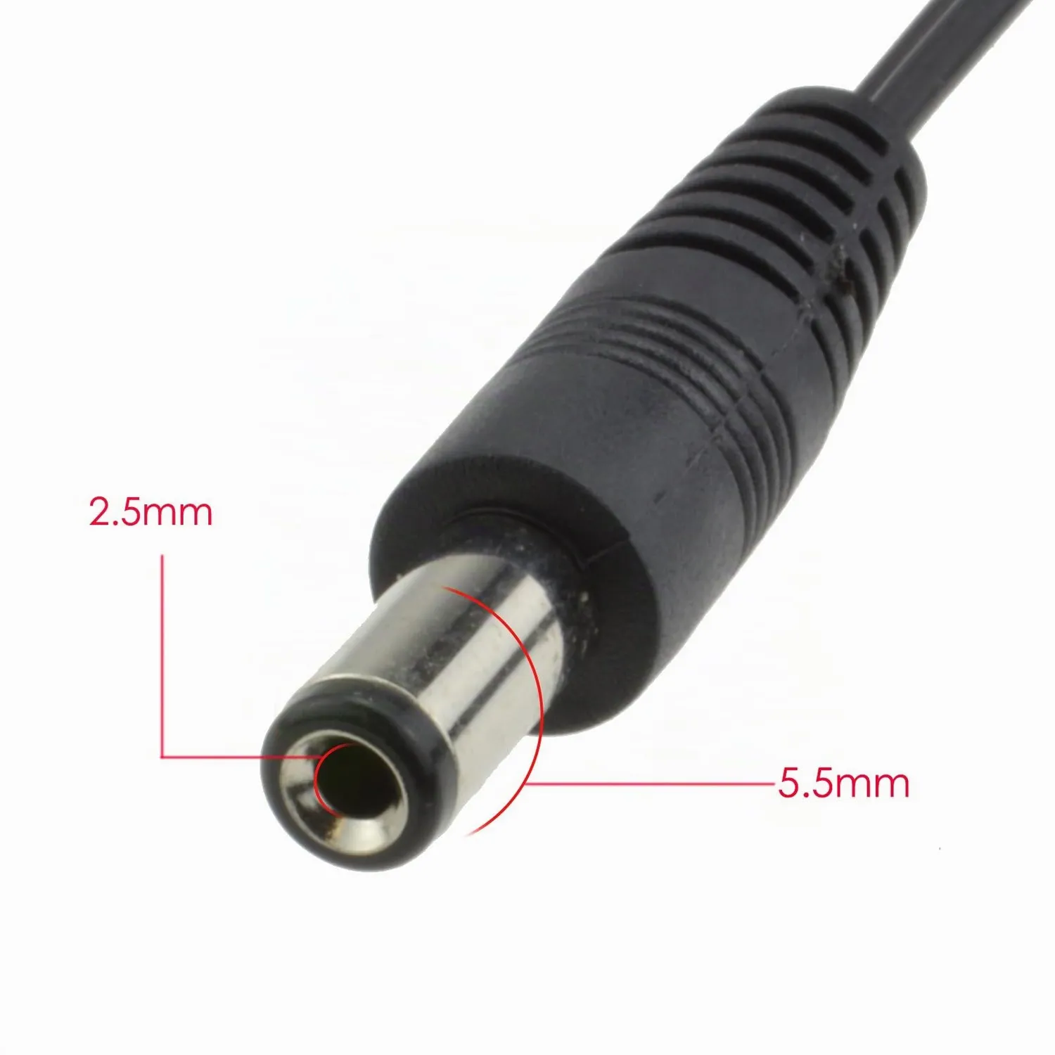 kenable DC Hohlstecker Kabel 5,5x2,5mm offene Enden 1,5 m
