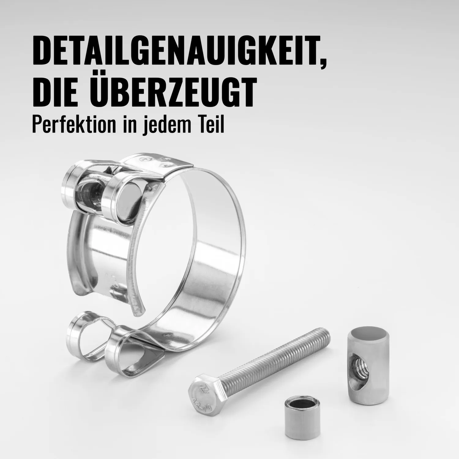 Poppstar Gelenkbolzenschelle Edelstahl 40-43mm 2 Stück