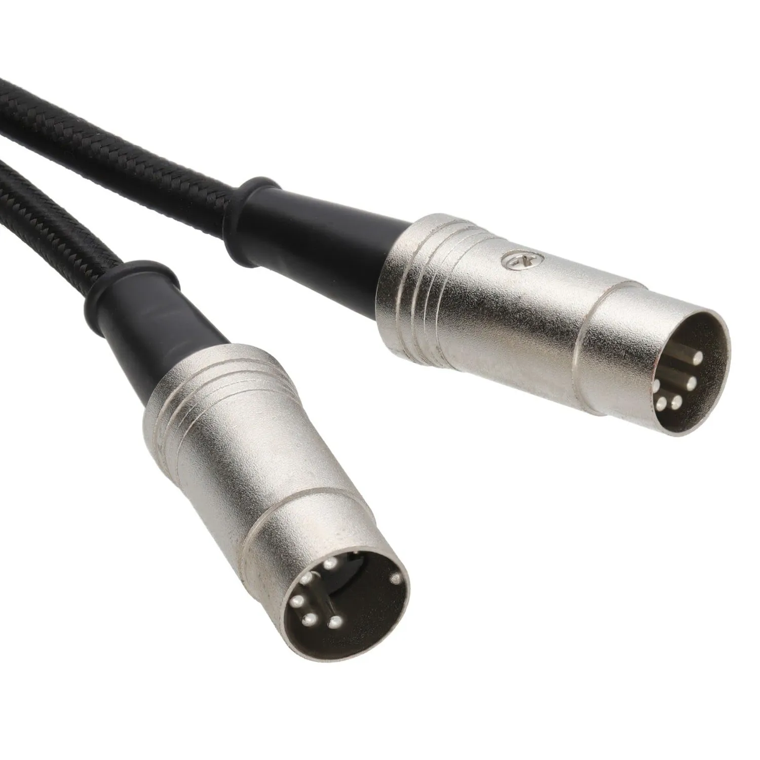 Kenable MIDI Kabel 2m Weiß 5-Pin DIN Geflochten