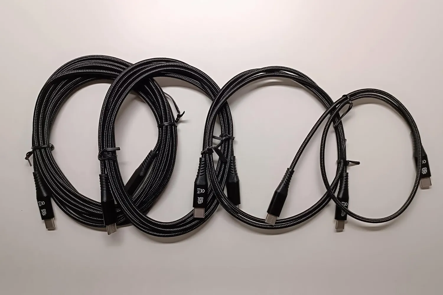 Jamega USB-C Kabel rot 4er Pack 0,5m 1m 2m 3m Fast Charge