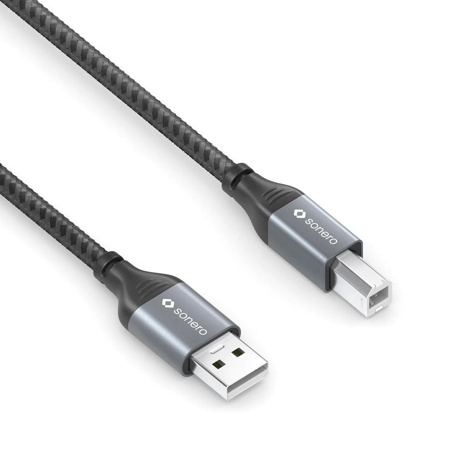 Sonero SPC-U010-005 USB-Kabel A-B 0,5m space grey