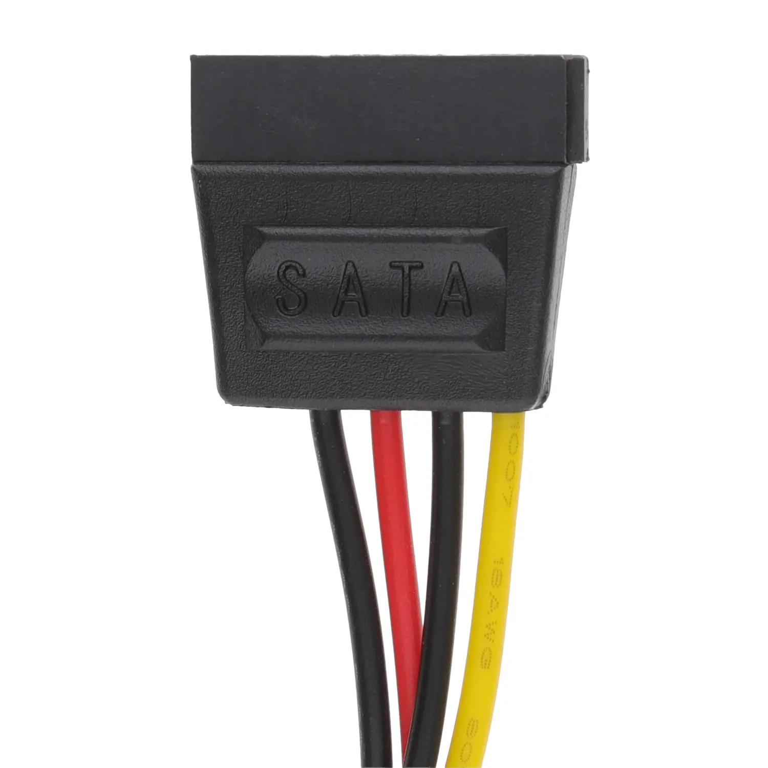 Kenable Molex LP4 auf SATA Strom-Adapterkabel 0,14m Schwarz
