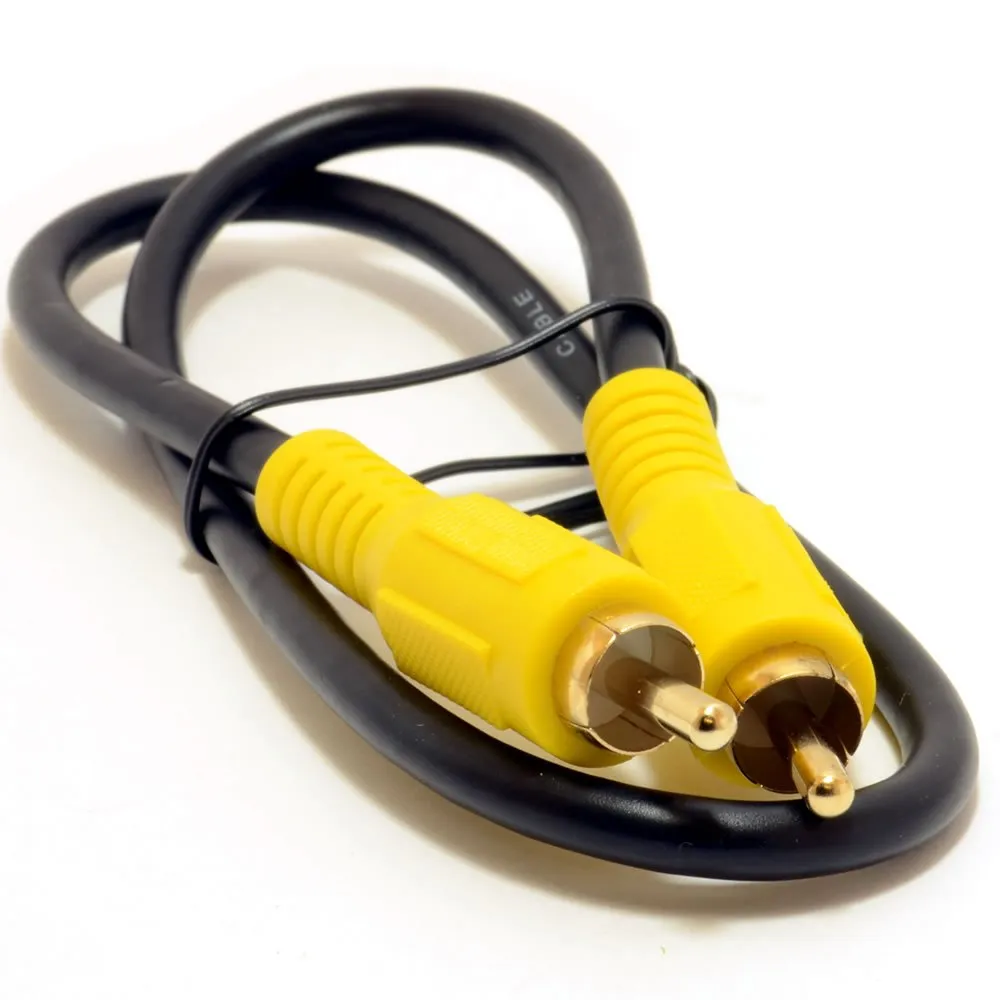 Kenable Cinch Koaxial Audiokabel RG59 1m Schwarz 75 Ohm