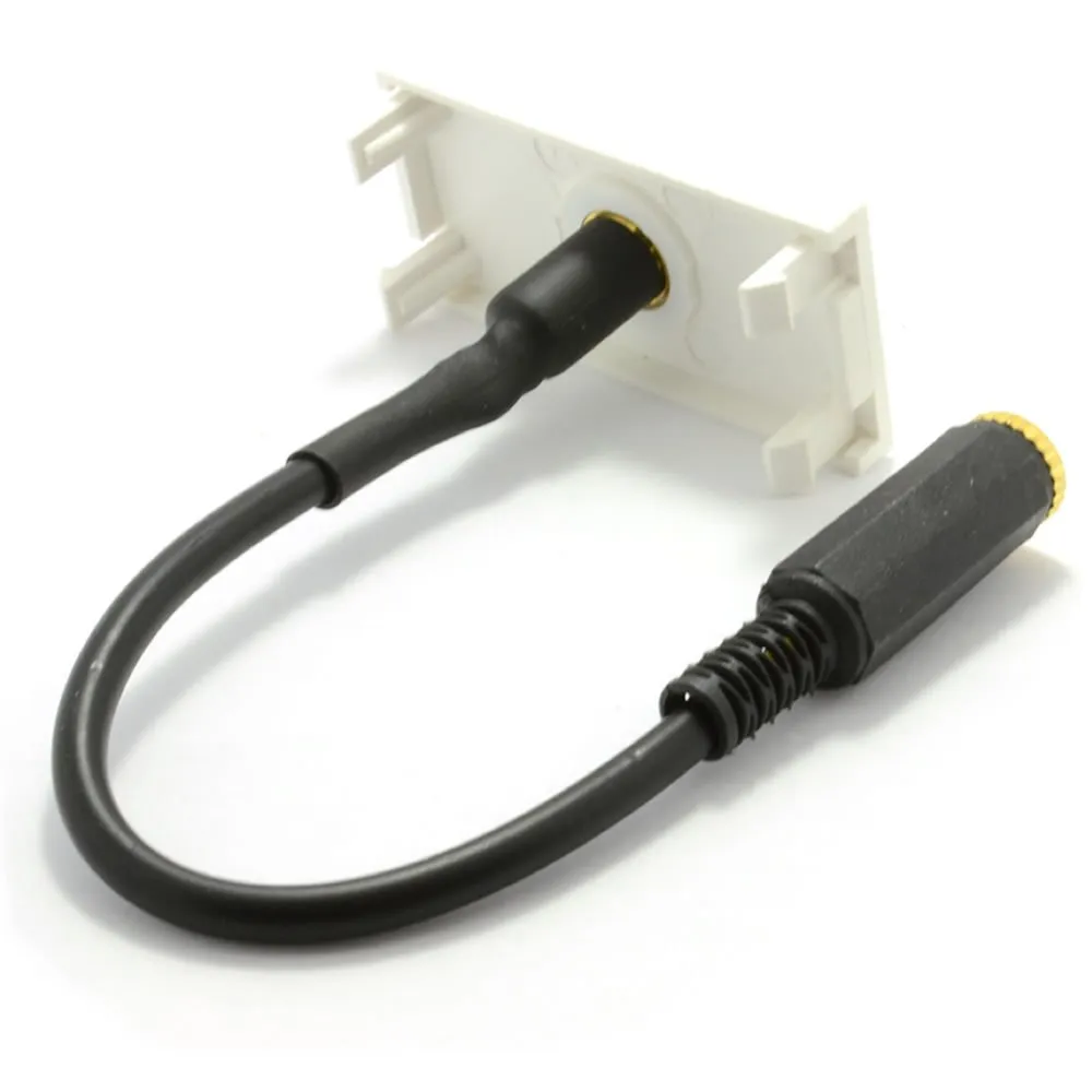kenable 3,5mm Klinkenbuchse Modul weiß 15cm