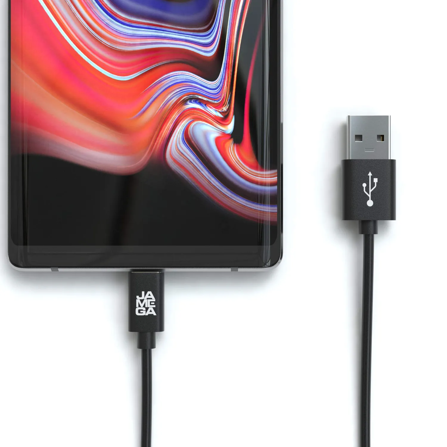 Jamega USB C Kabel 4er Set schwarz 3A Schnelllade