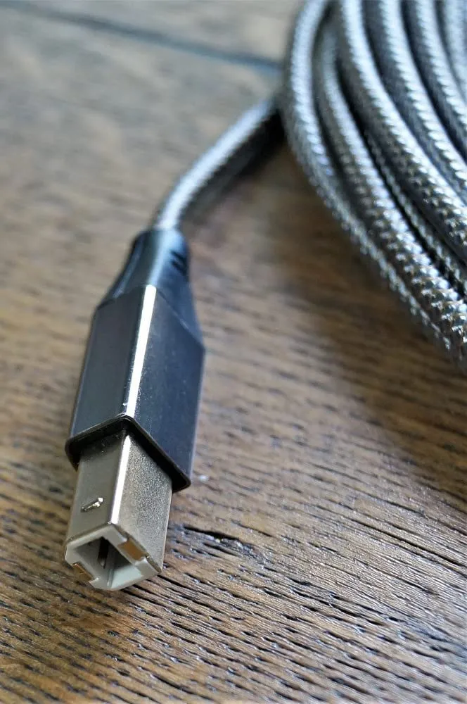Jamega USB-C auf USB-B Druckerkabel 3m Nylon