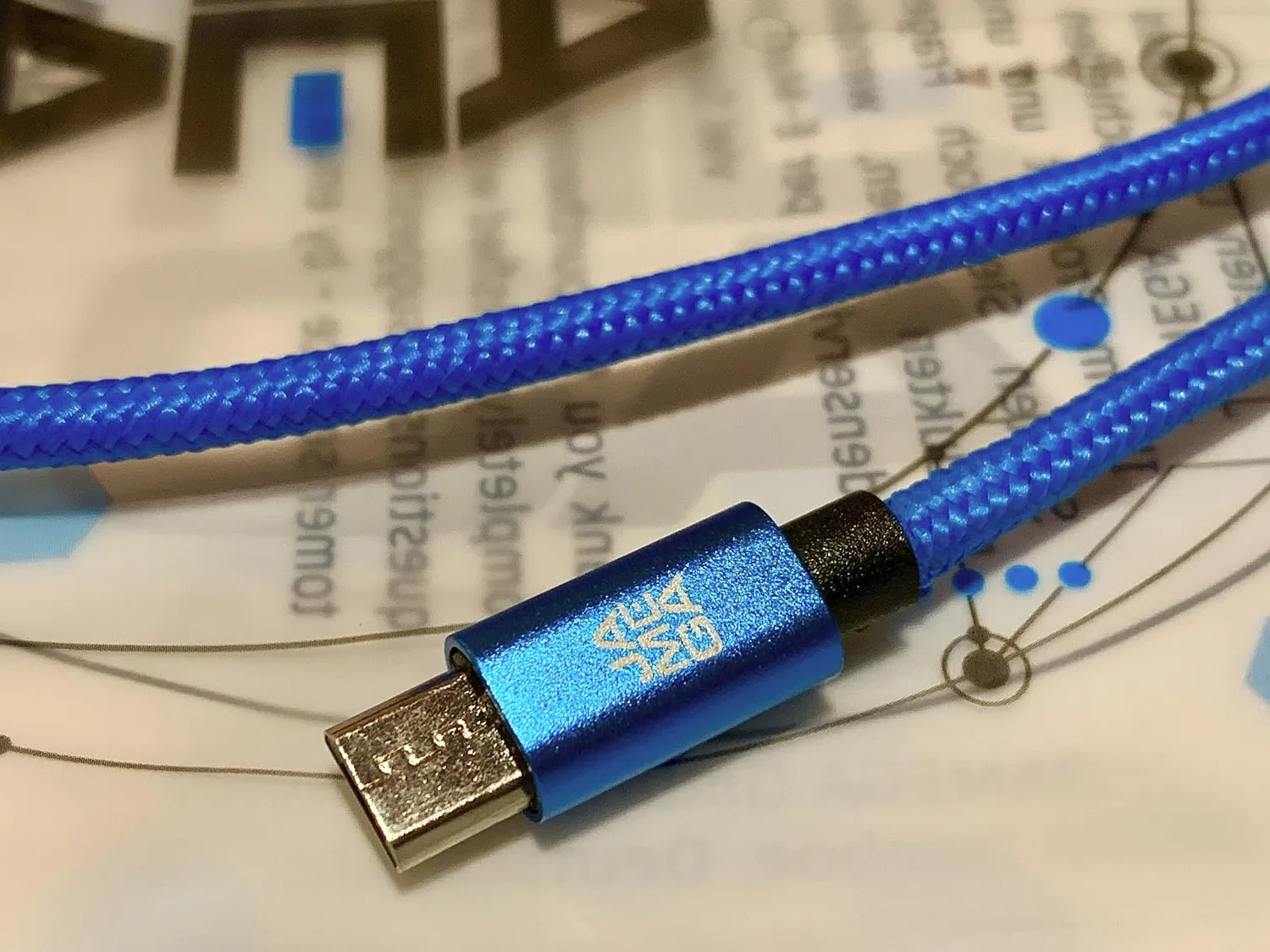 JAMEGA Premium Micro USB Kabel 0,5-3 m 4er Set rot