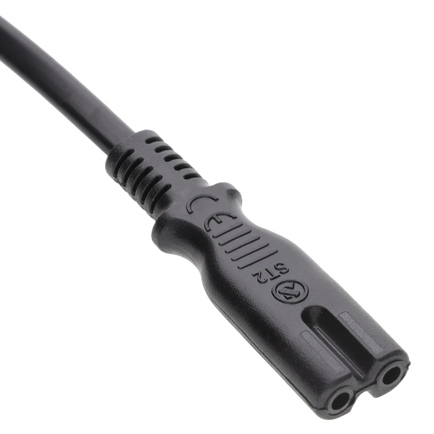 Kenable IEC C14 auf C7 Adapterkabel 0,15m schwarz