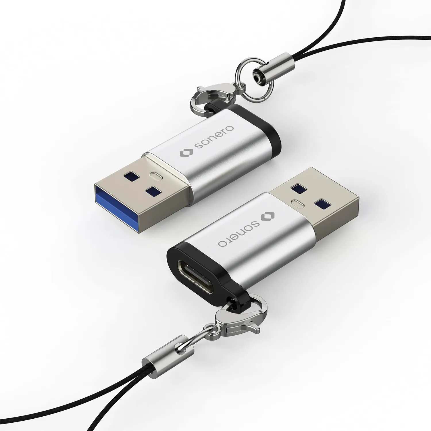 Sonero USB-A USB-C Adapter Aluminium 3A 15W