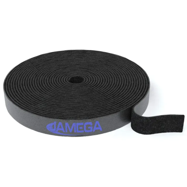 Jamega Klett Kabelbinder Rolle 5m Schwarz 15mm