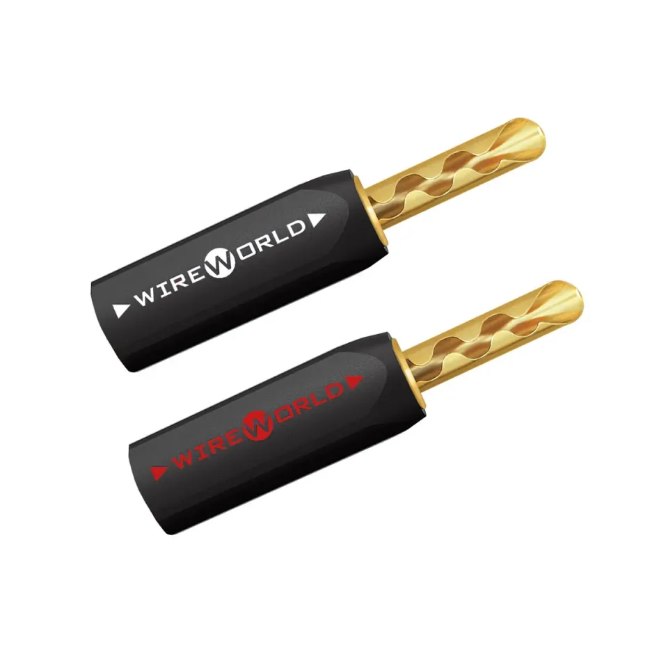 WireWorld Banana Plugs Bananenstecker 4er Gold