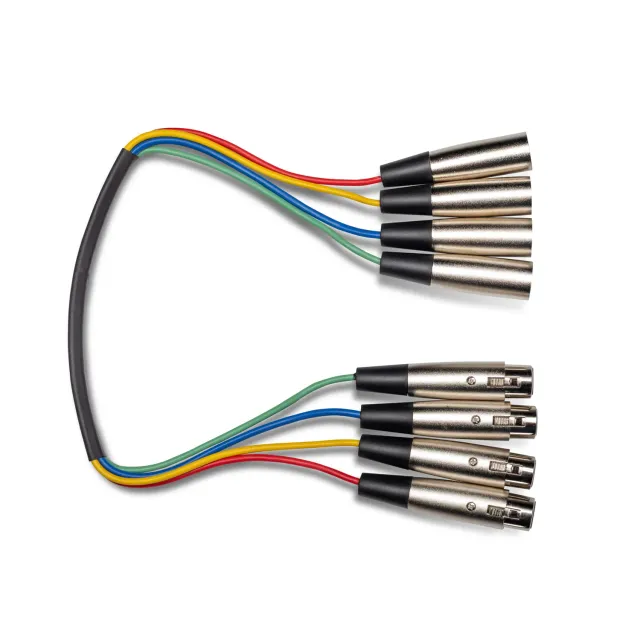 Hosa XLR-401.5 XLR-Snake 4-Kanal 0,45 m kurz