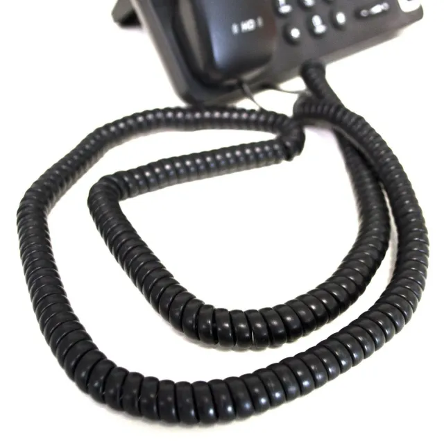 Kenable Hörer Spiralkabel RJ10 6m schwarz