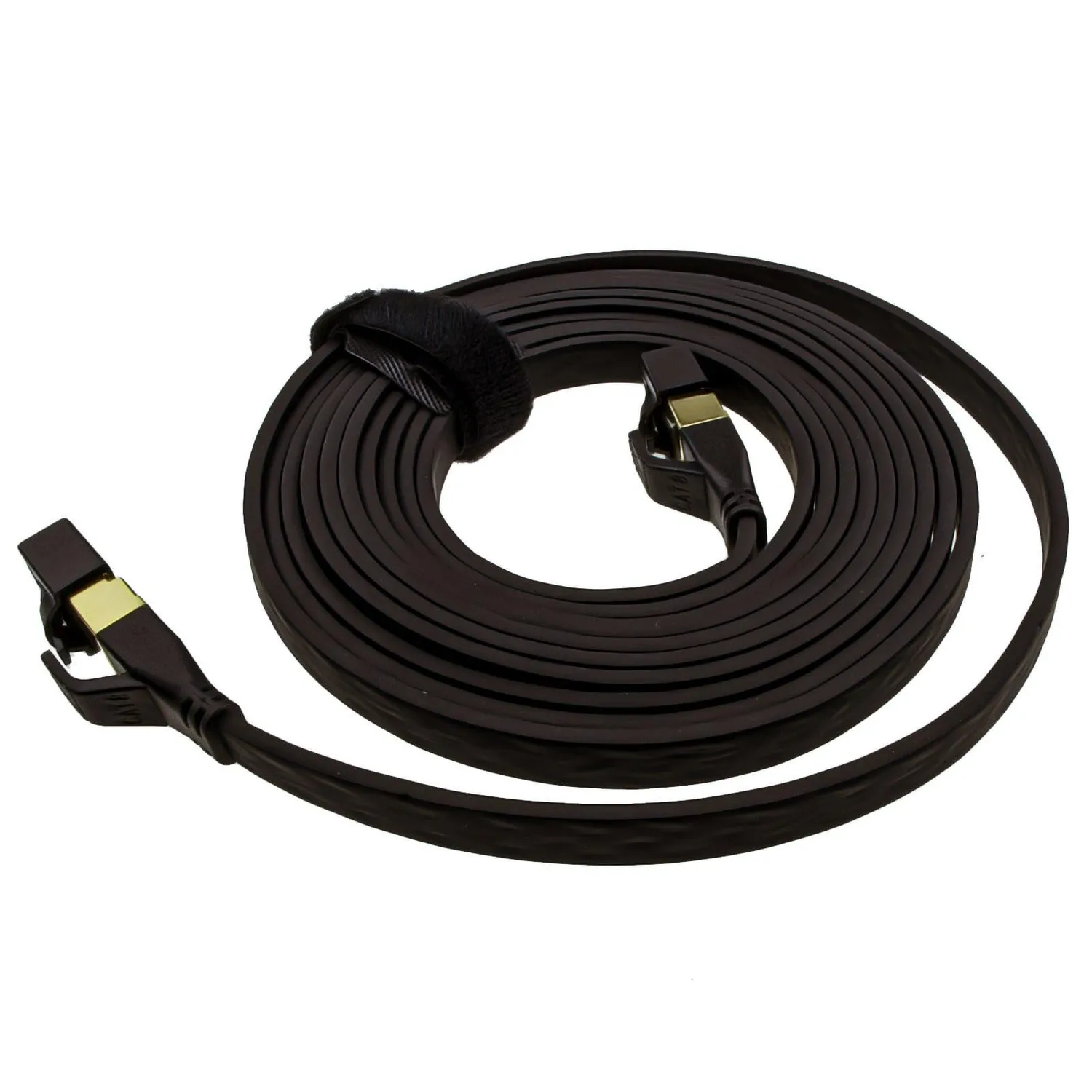 kenable CAT8 Flachkabel 3m schwarz 40Gbps
