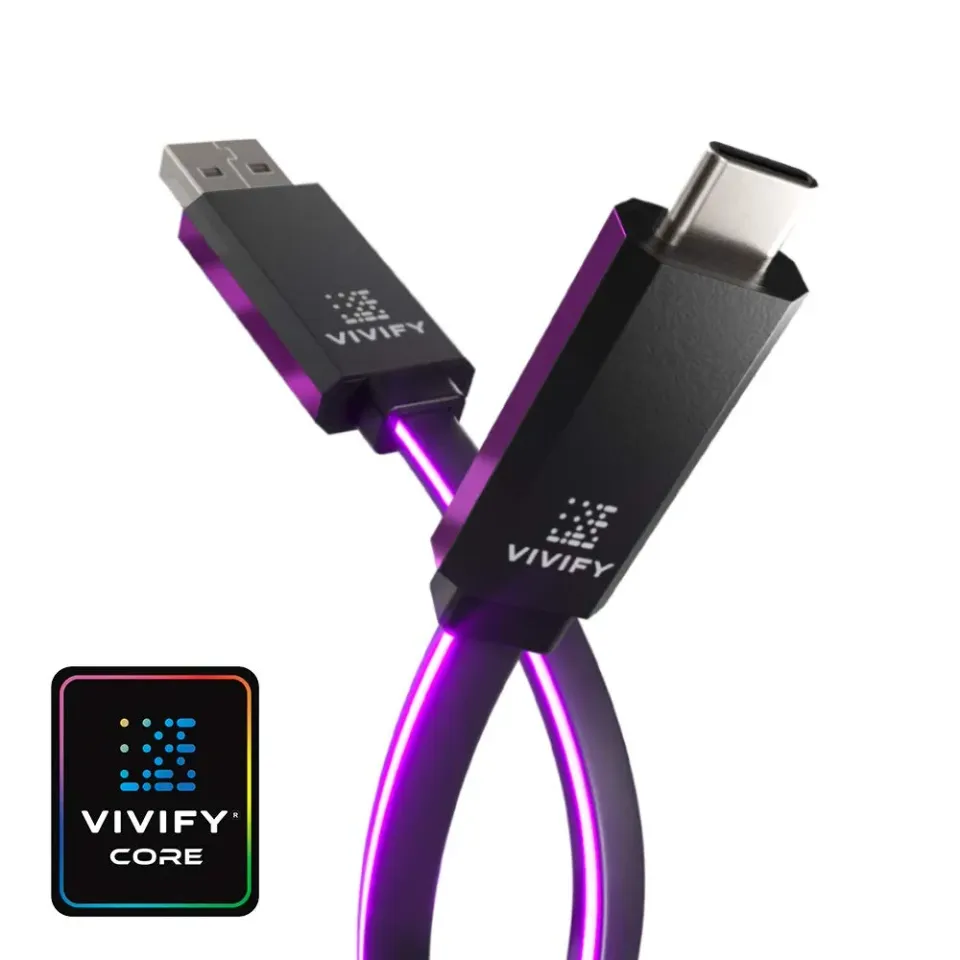 Vivify Aceso W10 USB-C Kabel 10Gbit 1m lila