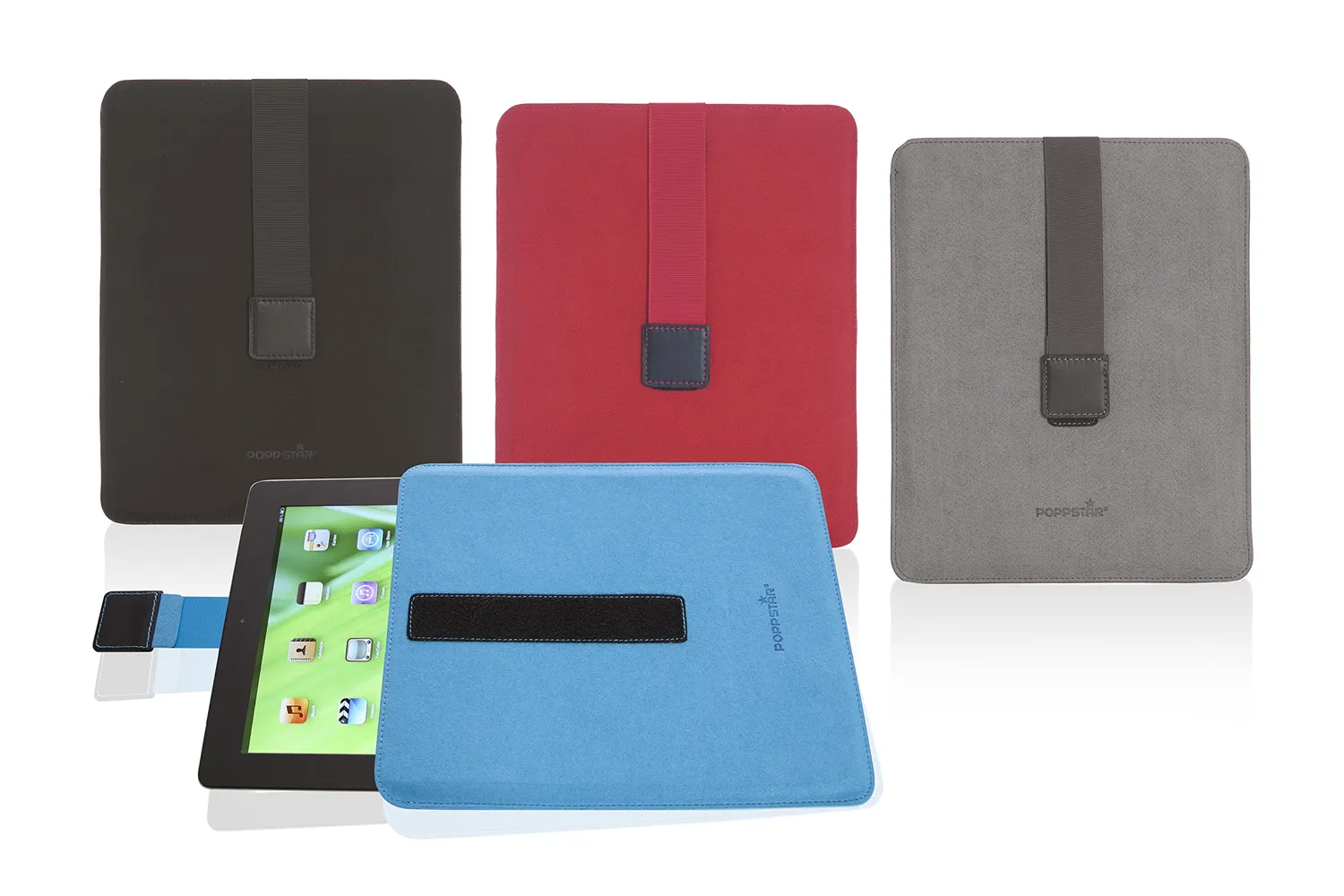 Poppstar Universal Tablet Schutzhülle 9,7 Zoll rot