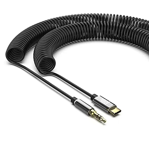 Jamega USB-C auf 3,5mm Klinke Spiralkabel 1m DAC