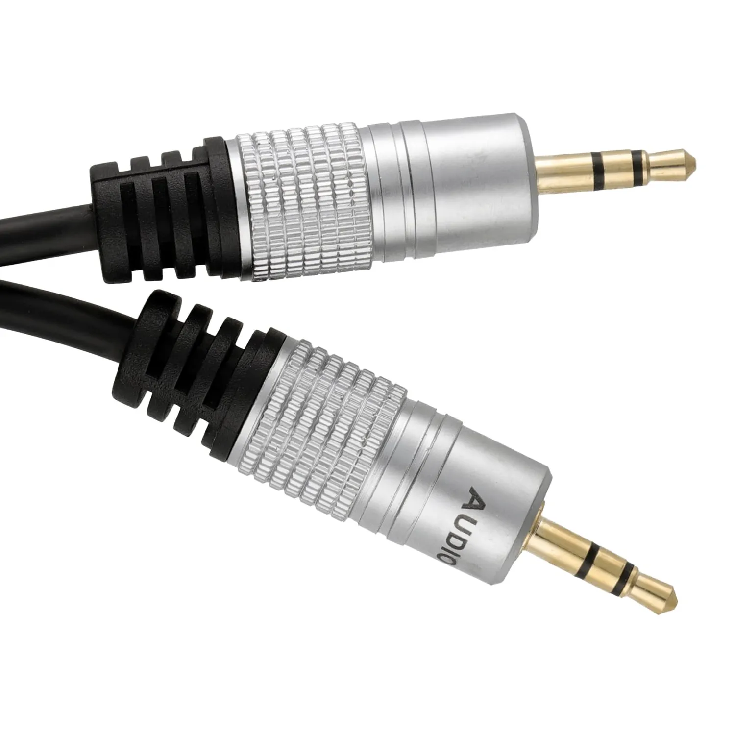 Kenable Profi Audio Klinkenkabel 0,5m Schwarz Stereo