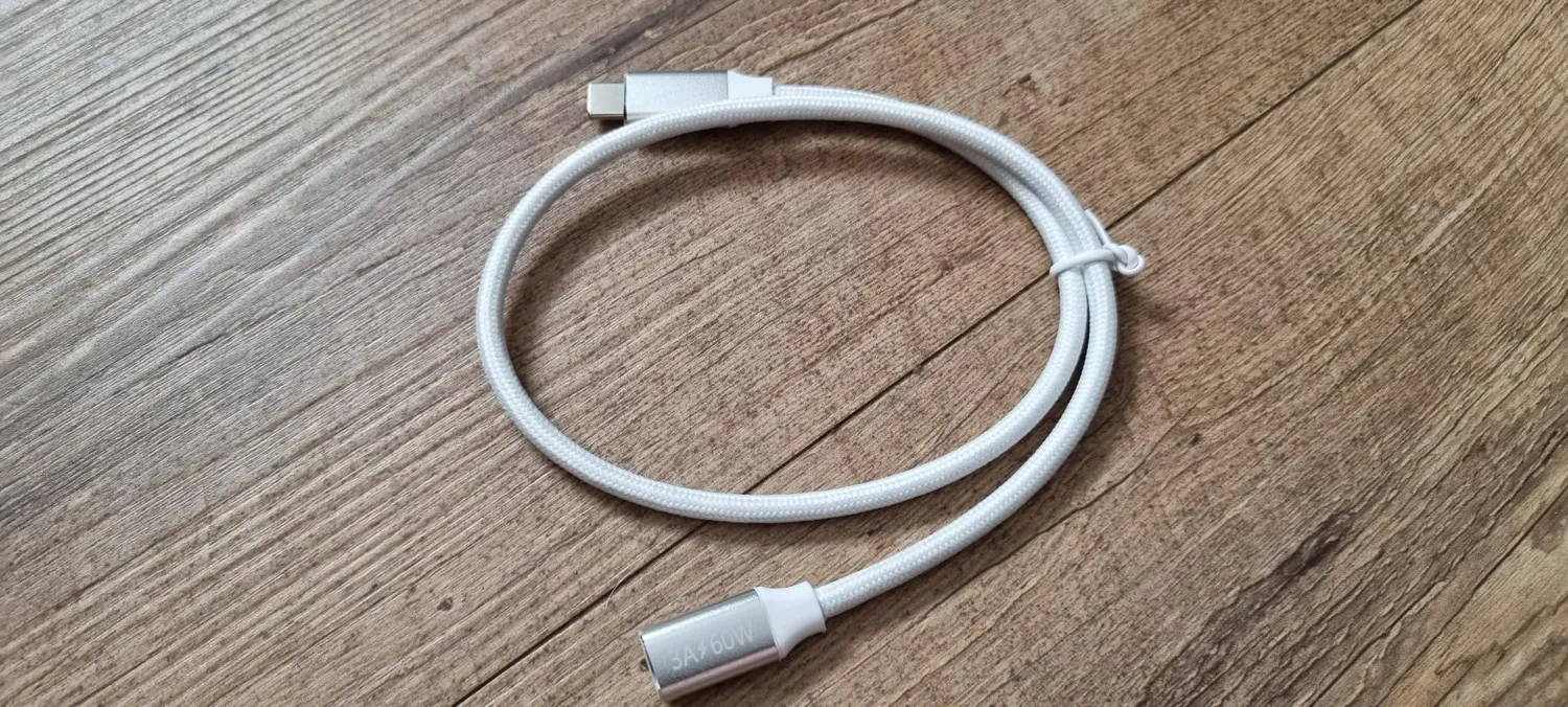 JAMEGA USB C Verlängerungskabel 1m schwarz 4K
