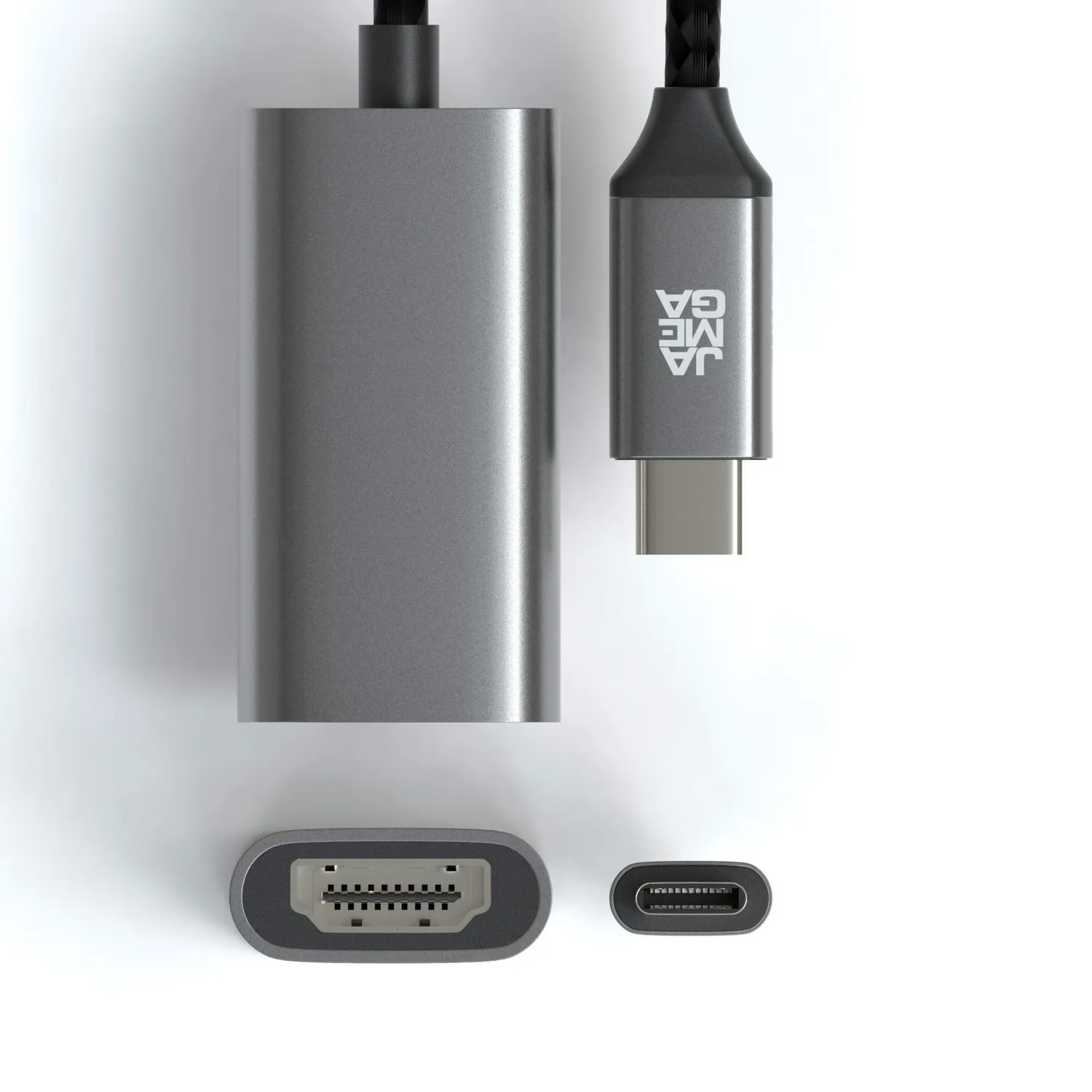 JAMEGA USB-C zu HDMI Adapter 4K 1er Pack schwarz