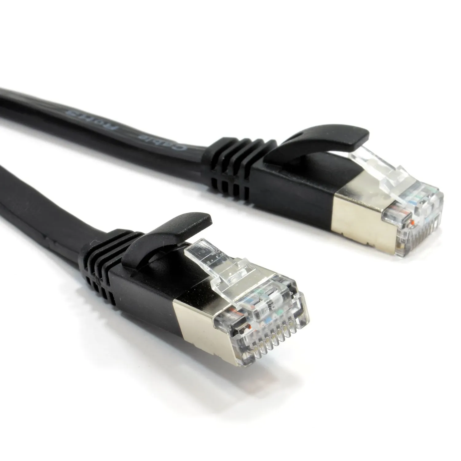 Kenable CAT6A Flach Netzwerkkabel 2m Weiß 10Gbit