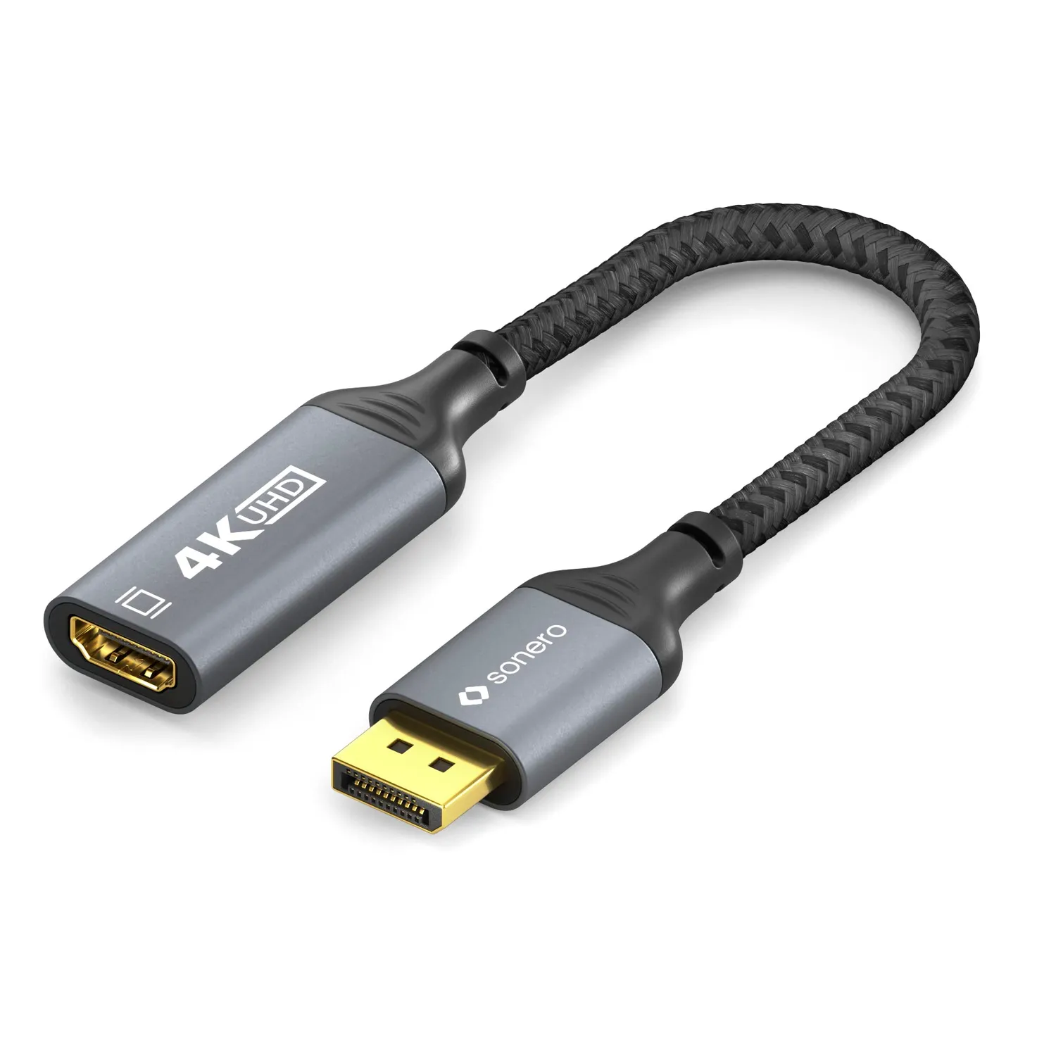 Sonero SPC-DP200-002 DisplayPort Adapter 0,1m 4K grau