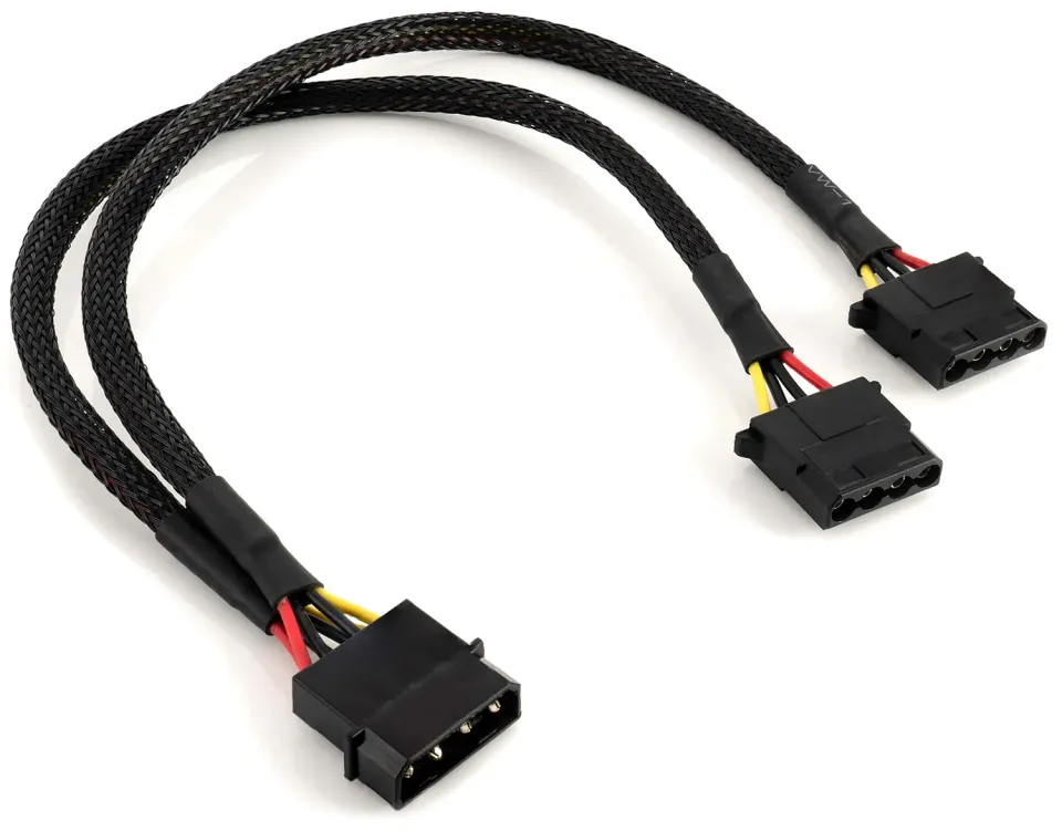 Poppstar Molex Verteilerkabel 30 cm schwarz Y