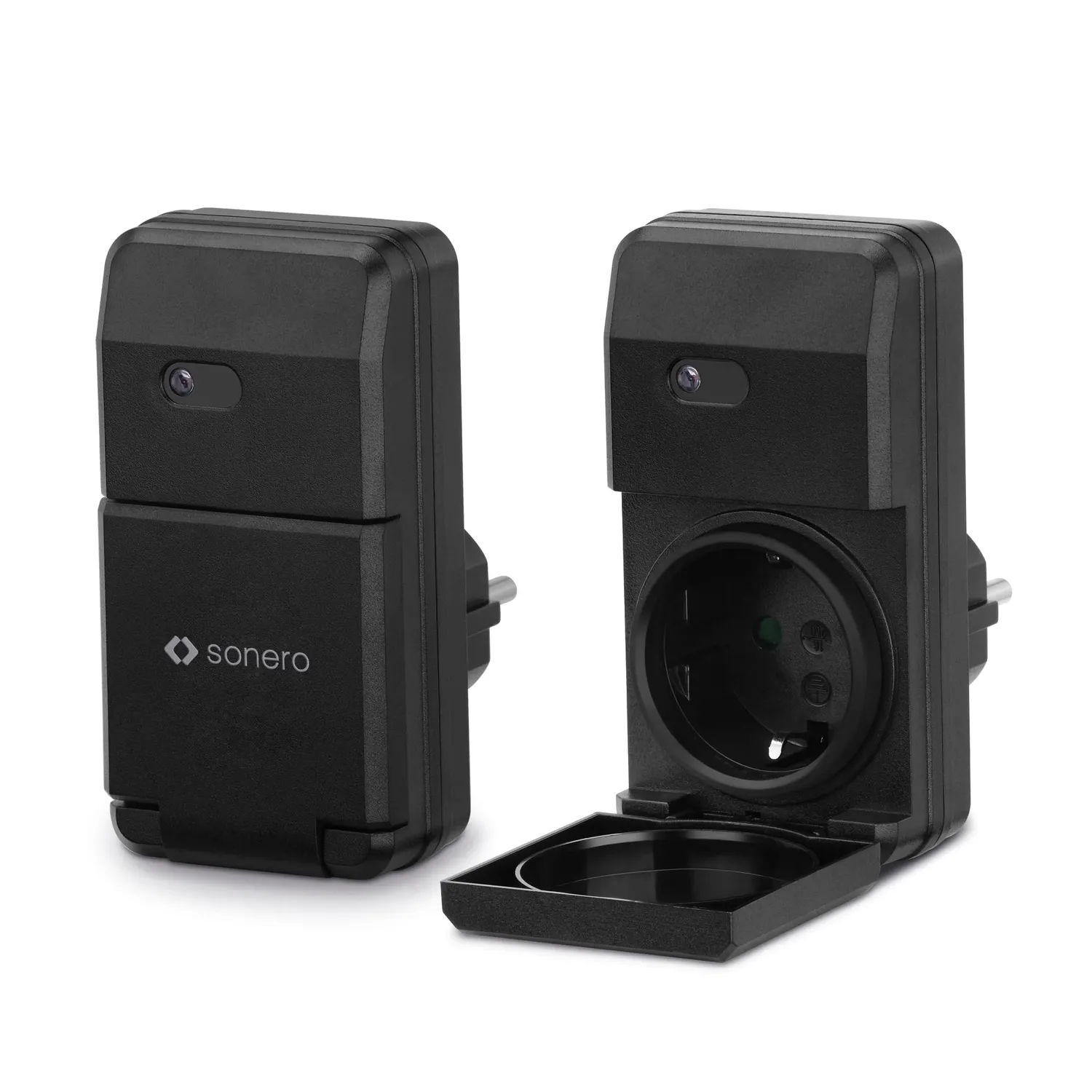 Sonero S-RCS302 Funksteckdosen Set 2er schwarz Outdoor