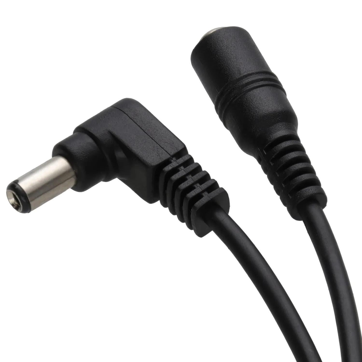 Kenable DC Verlängerungskabel 5,5x2,5mm gewinkelt 1m schwarz