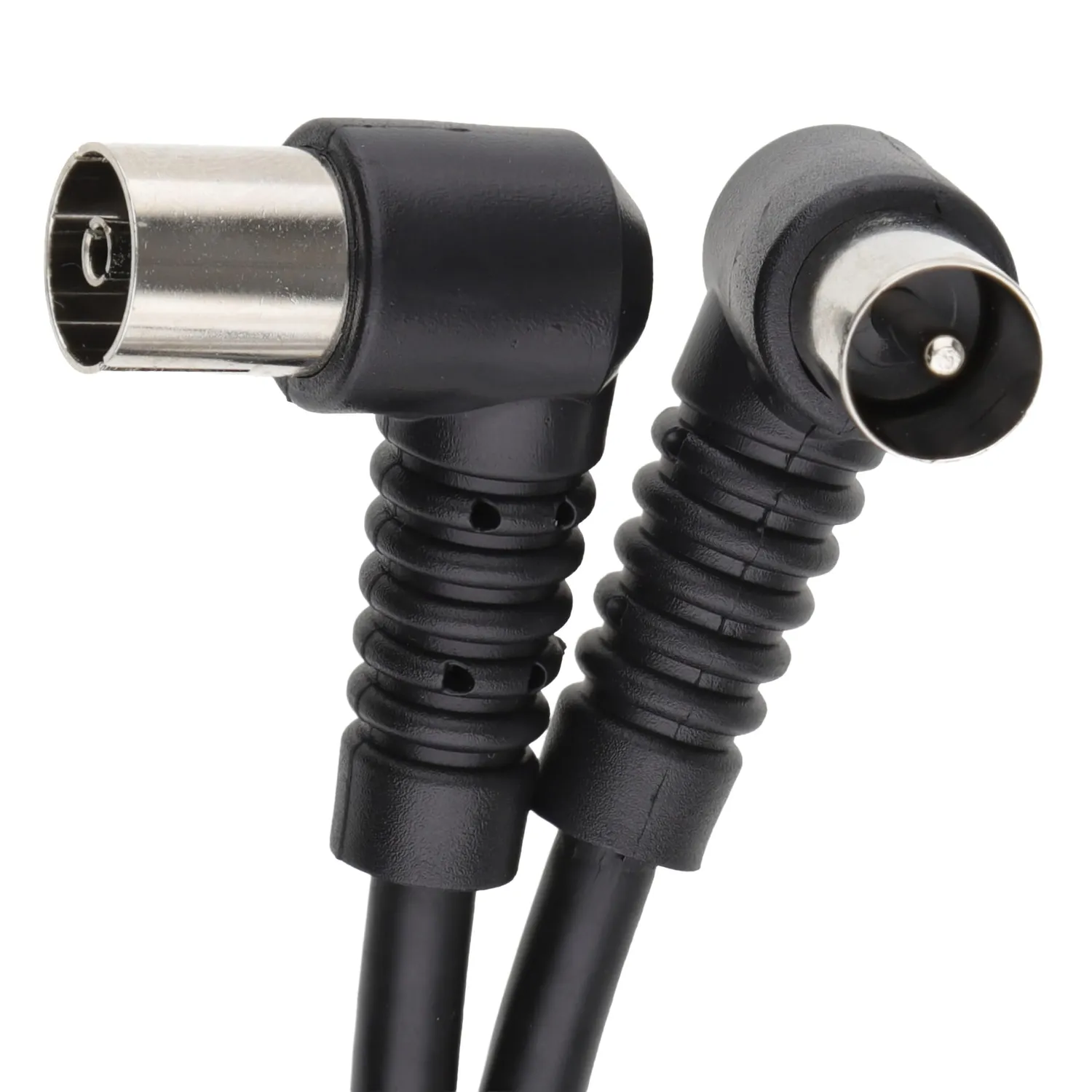kenable RF Koax Antennenkabel gewinkelt 0,6 m schwarz