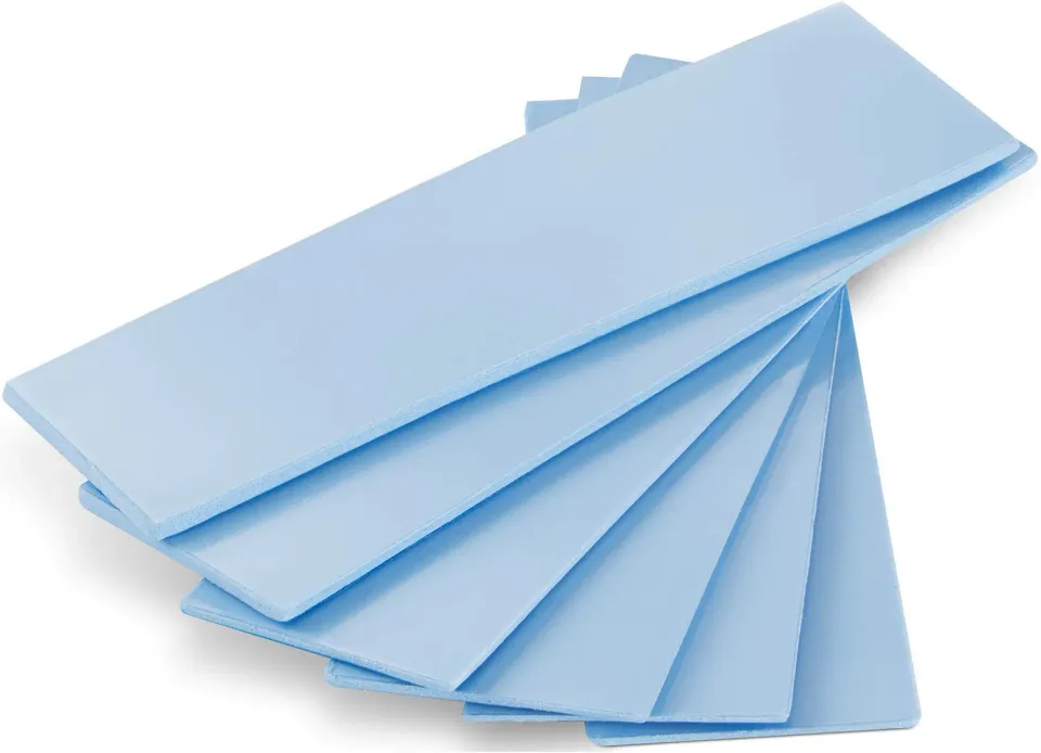 Poppstar Wärmeleitpad M.2 SSD 6 Stück 6 W/mK blau