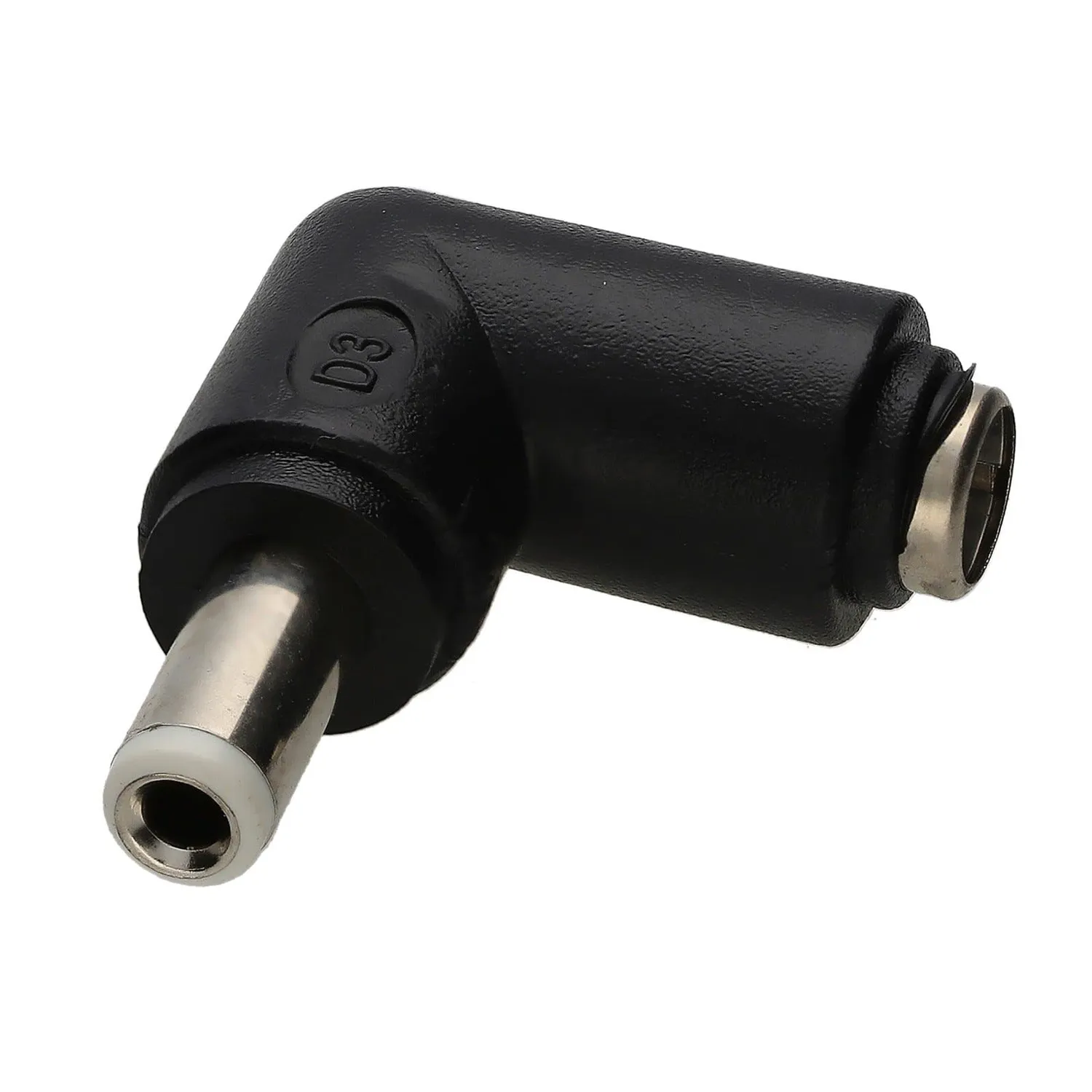 Kenable DC Strom Winkeladapter 5,5x2,5mm 90 Grad schwarz