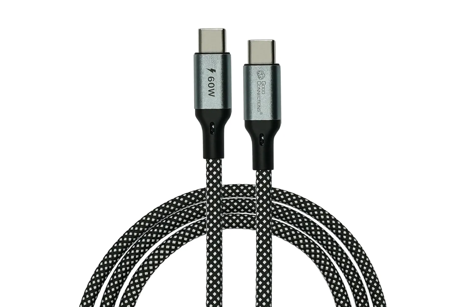 Good Connections USB-C Spiralkabel 60W 1m Textil