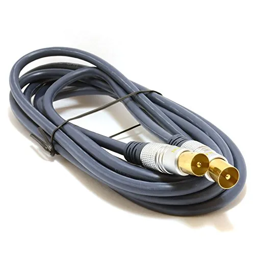 Kenable RG59 Antennenkabel Koax 5m dunkelblau vergoldet